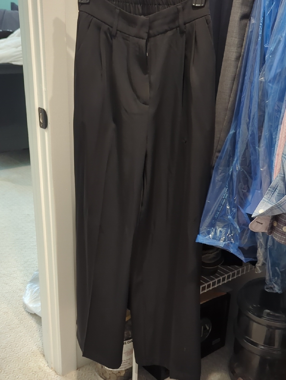 Black Wide Leg Dress Pants XS